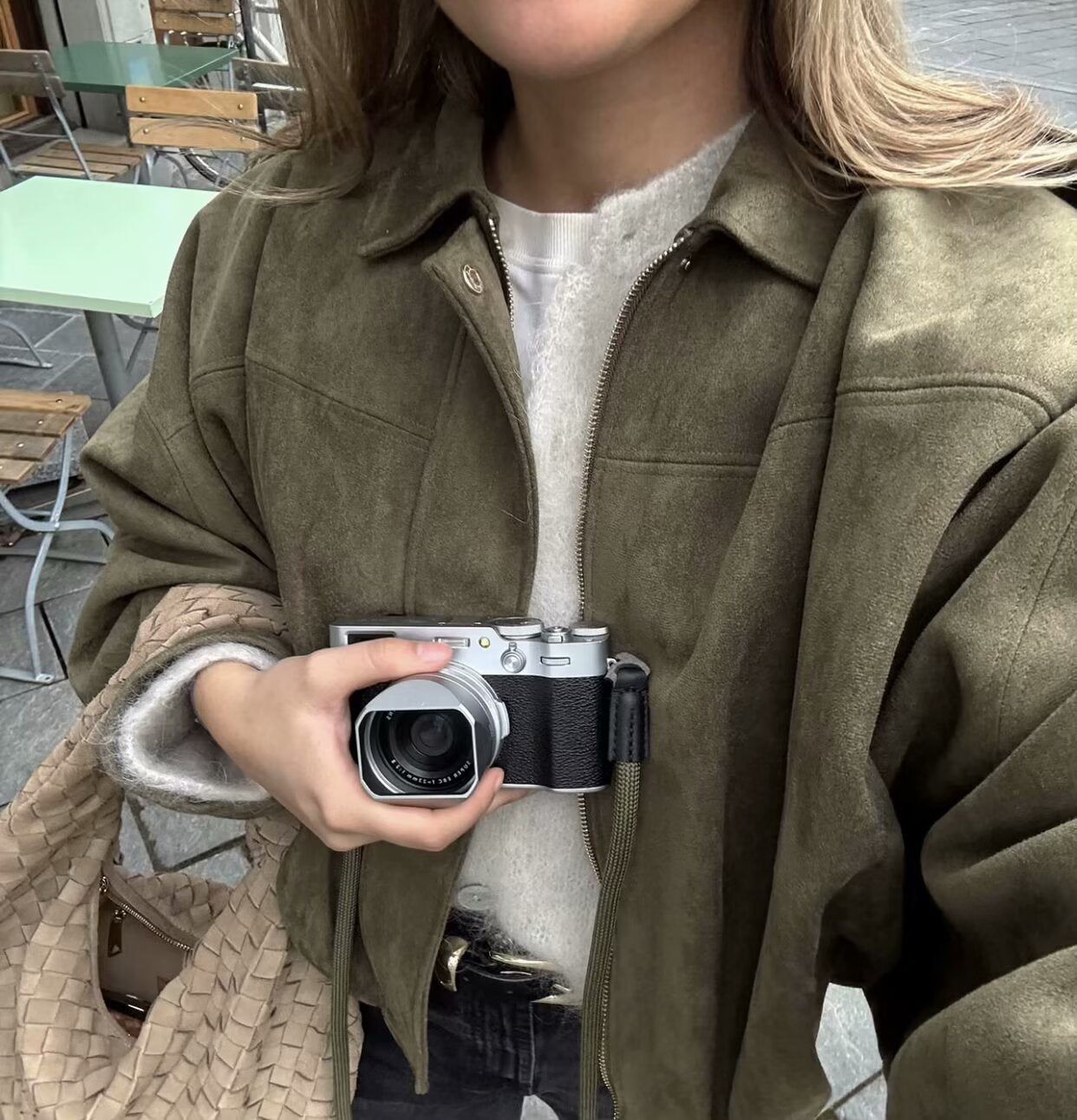 Sophie | Modische Wildlederjacke Damen im Pilotenlook
