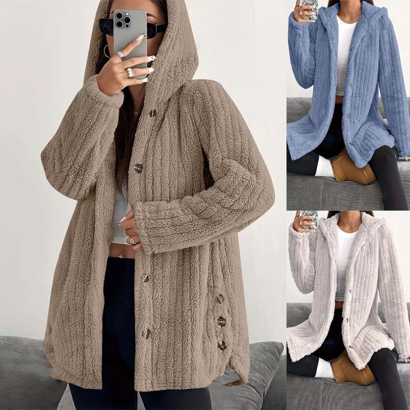 Amira | Elegante Winterjacke mit Kapuze für Alltag