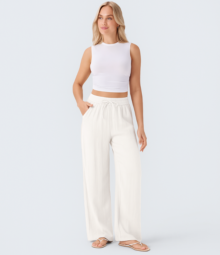 Luisa | Damen Leinenhose stilvoll und leicht für warme Tage