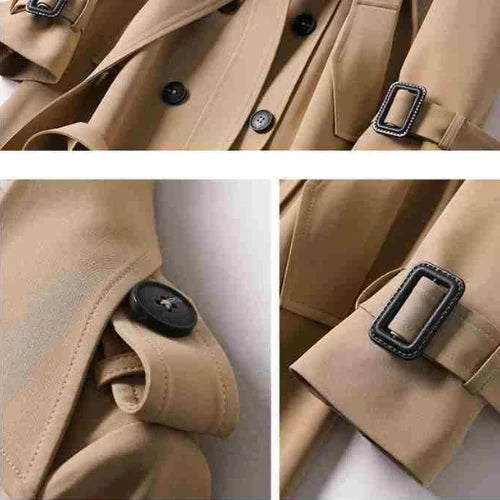 Clara | Klassischer Trenchcoat mit Bindegürtel