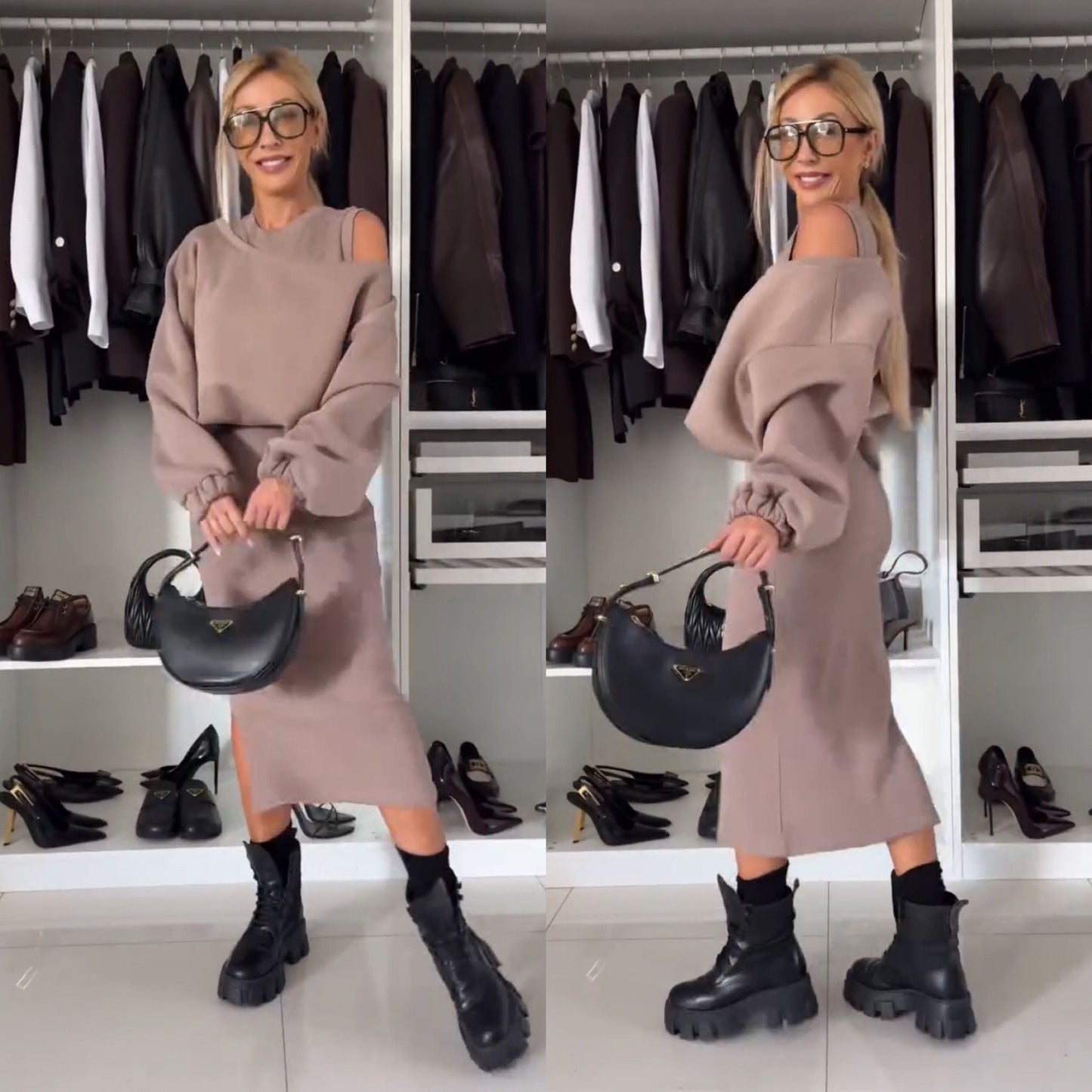 Clara | Stylisches Strick-Set für Damen im Freizeitlook