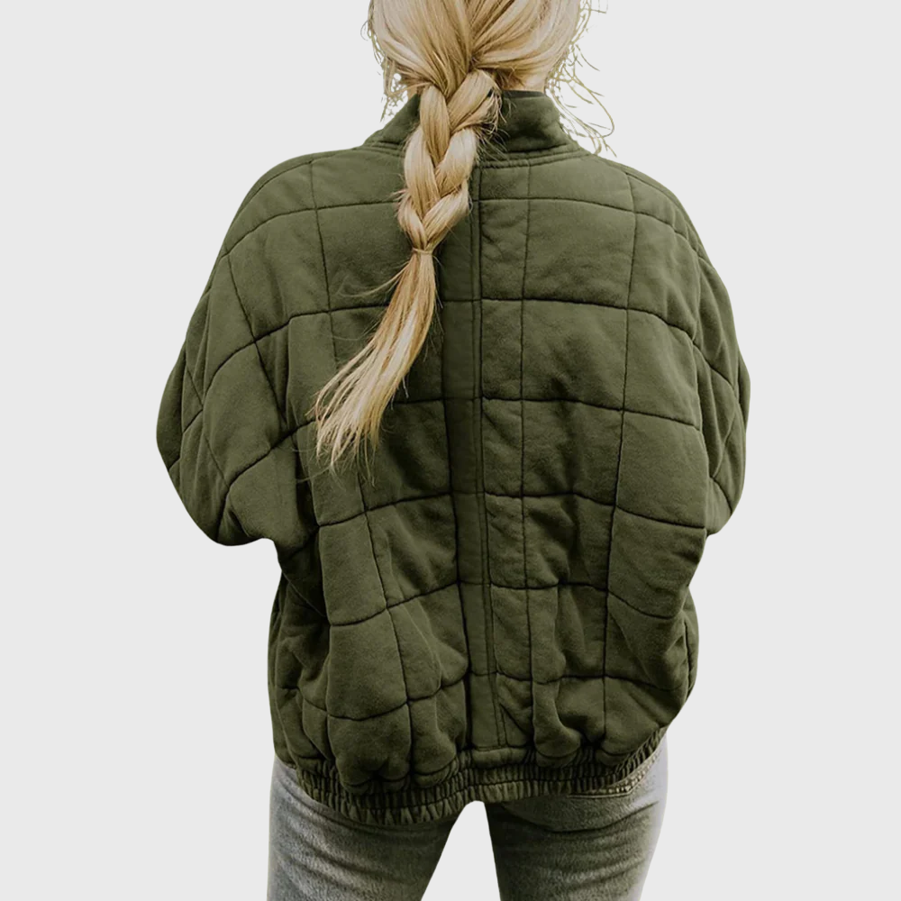 Lina | Gesteppt Jacke mit Reißverschluss im modernen Stil