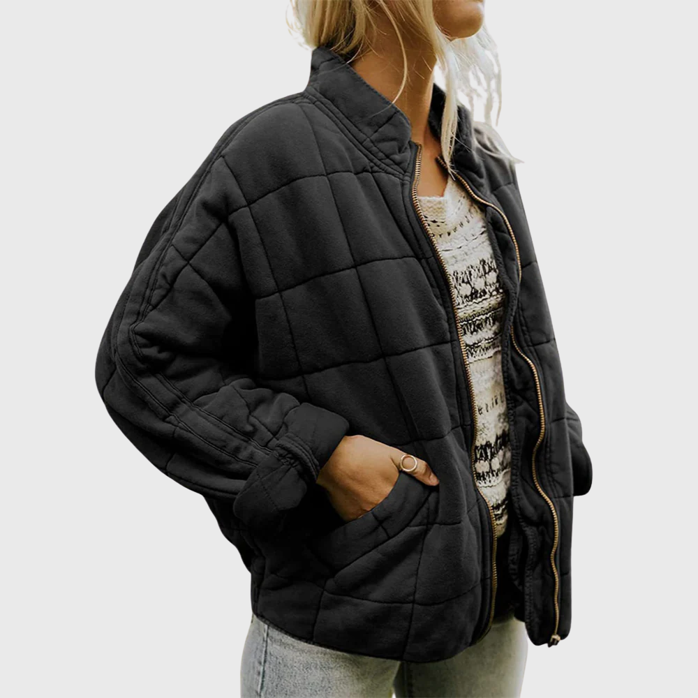 Lina | Gesteppt Jacke mit Reißverschluss im modernen Stil