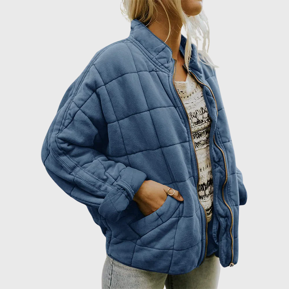 Lina | Gesteppt Jacke mit Reißverschluss im modernen Stil