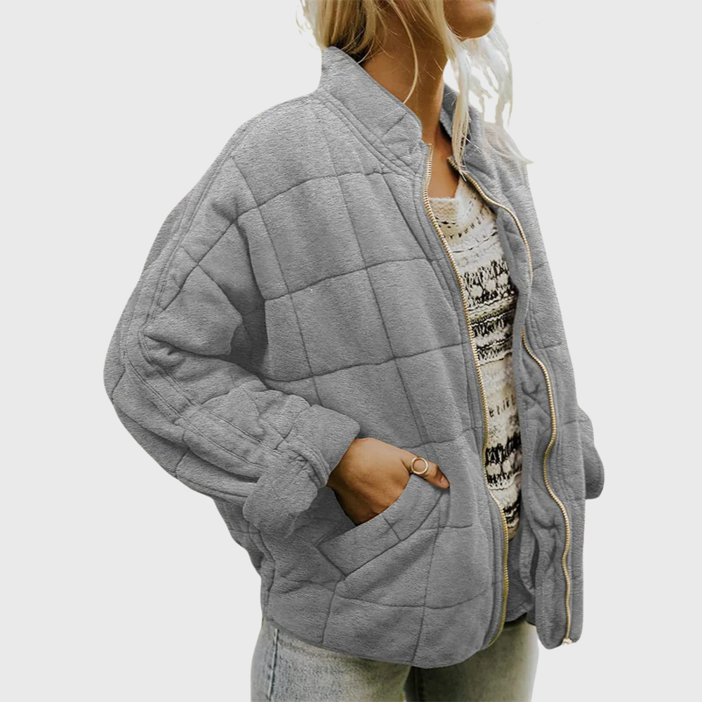 Lina | Gesteppt Jacke mit Reißverschluss im modernen Stil