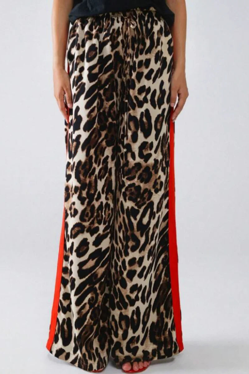 Miriam | Stylische Hose mit Leopardenmuster & Streifen