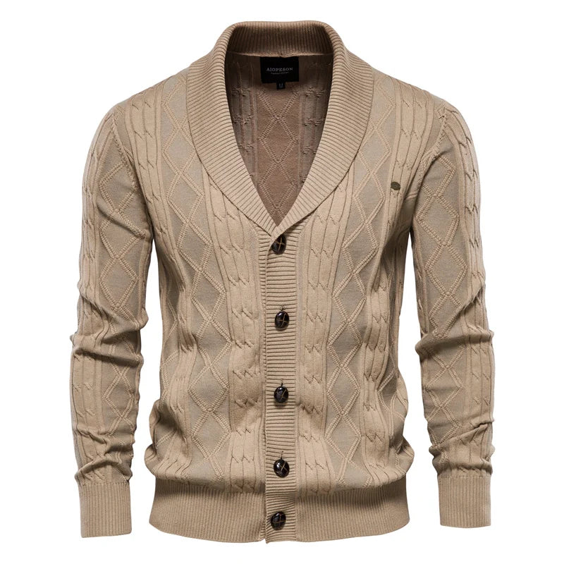 Simon | Klassischer Herren-Cardigan mit edler Knopfleiste