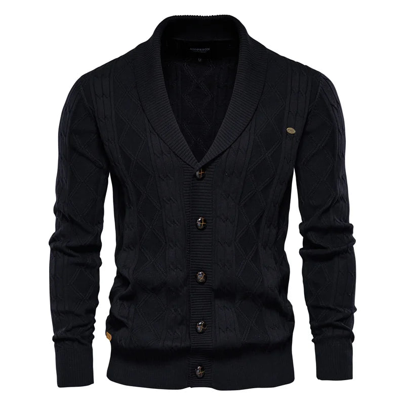 Simon | Klassischer Herren-Cardigan mit edler Knopfleiste