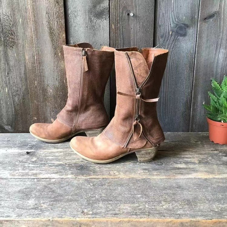 Leonie | Robuste Lederstiefel mit femininer Form
