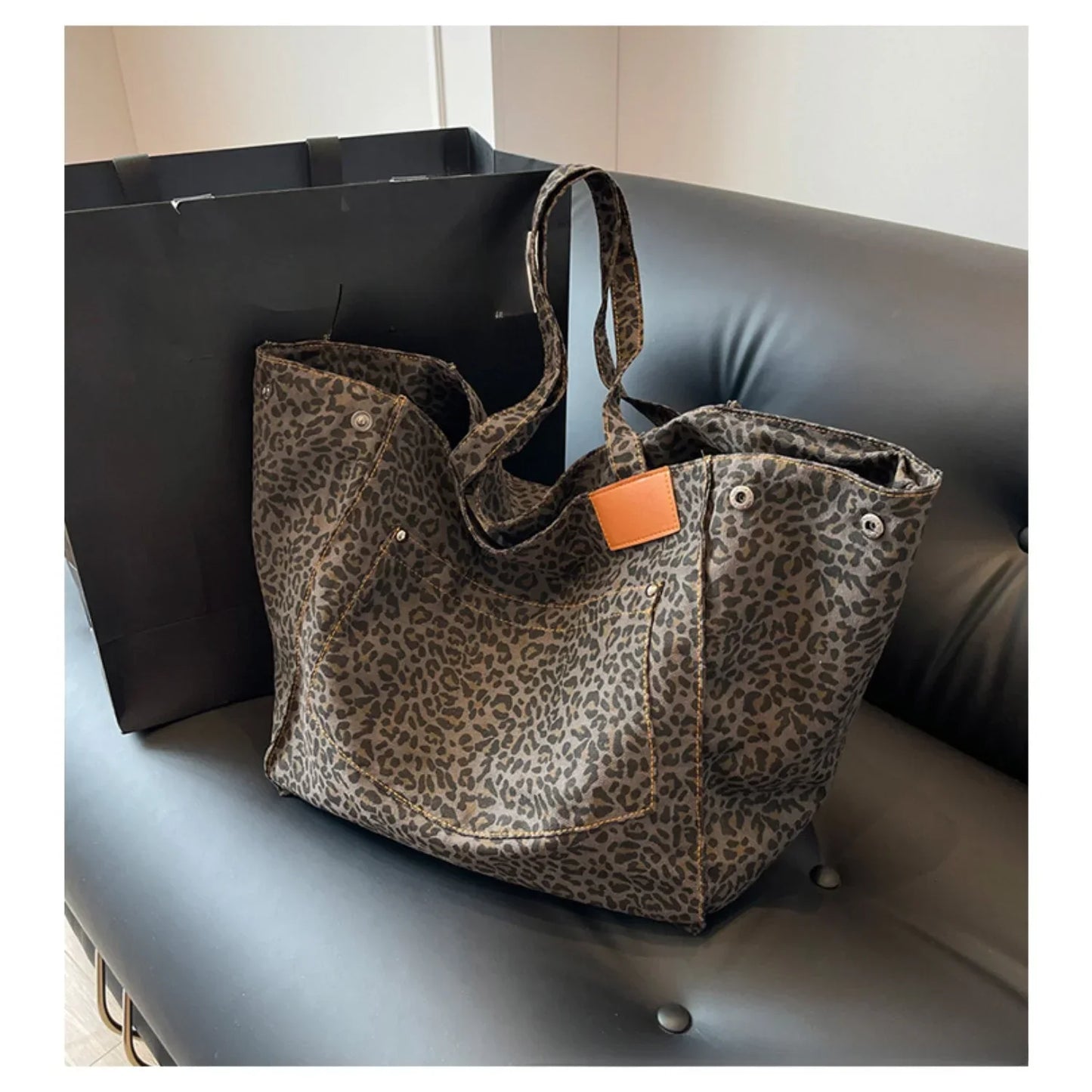 Franziska | Eleganter Shopper mit modernem Leopardenmuster