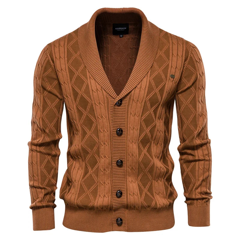 Simon | Klassischer Herren-Cardigan mit edler Knopfleiste