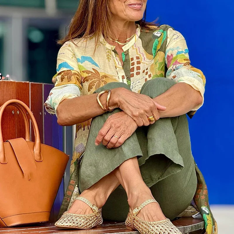 Elena | Leinen Co-Ord Set für moderne Sommerlooks