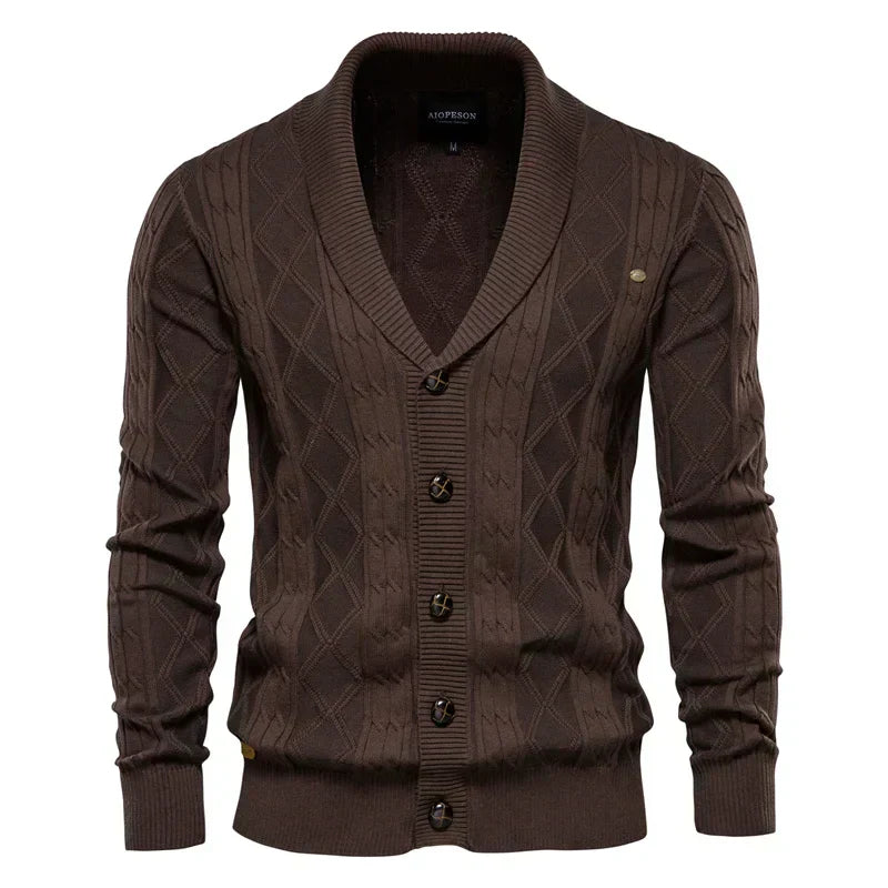 Simon | Klassischer Herren-Cardigan mit edler Knopfleiste