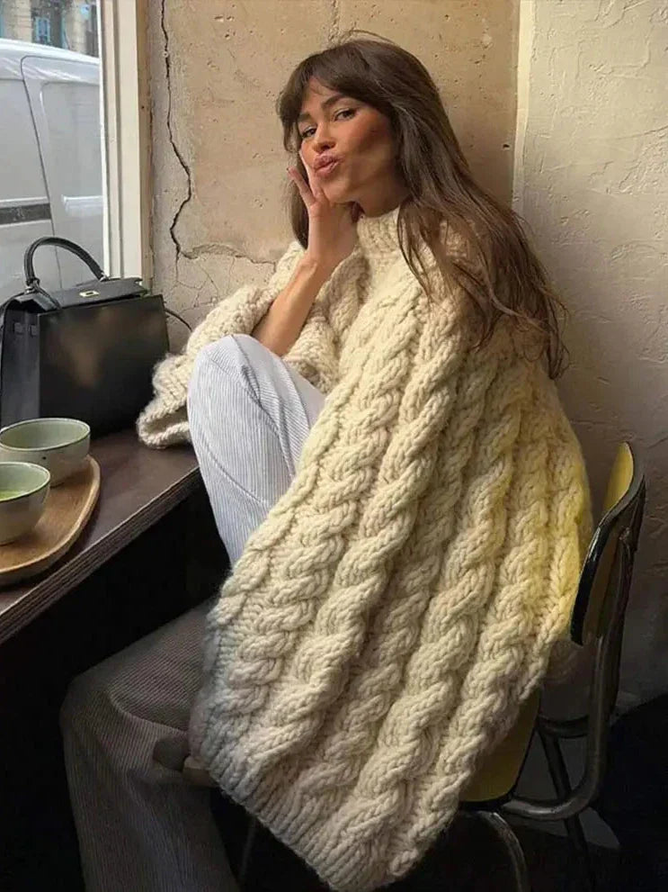 Nina | Komfortabler Oversize Strickpullover für Damen Alltagsmode