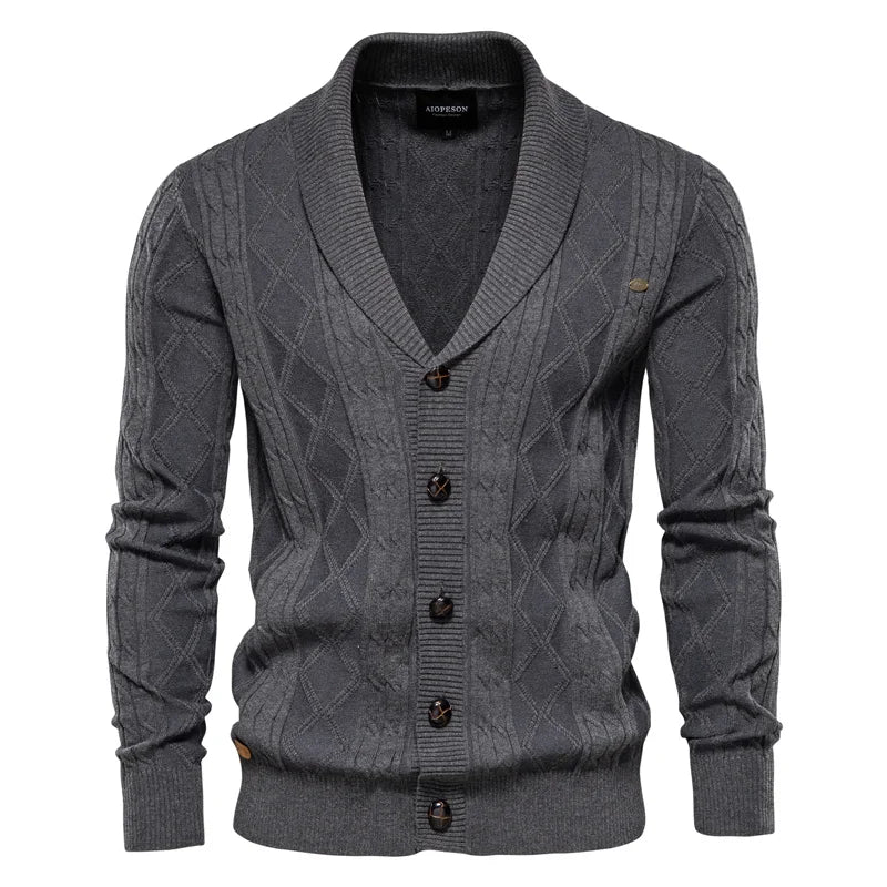 Simon | Klassischer Herren-Cardigan mit edler Knopfleiste