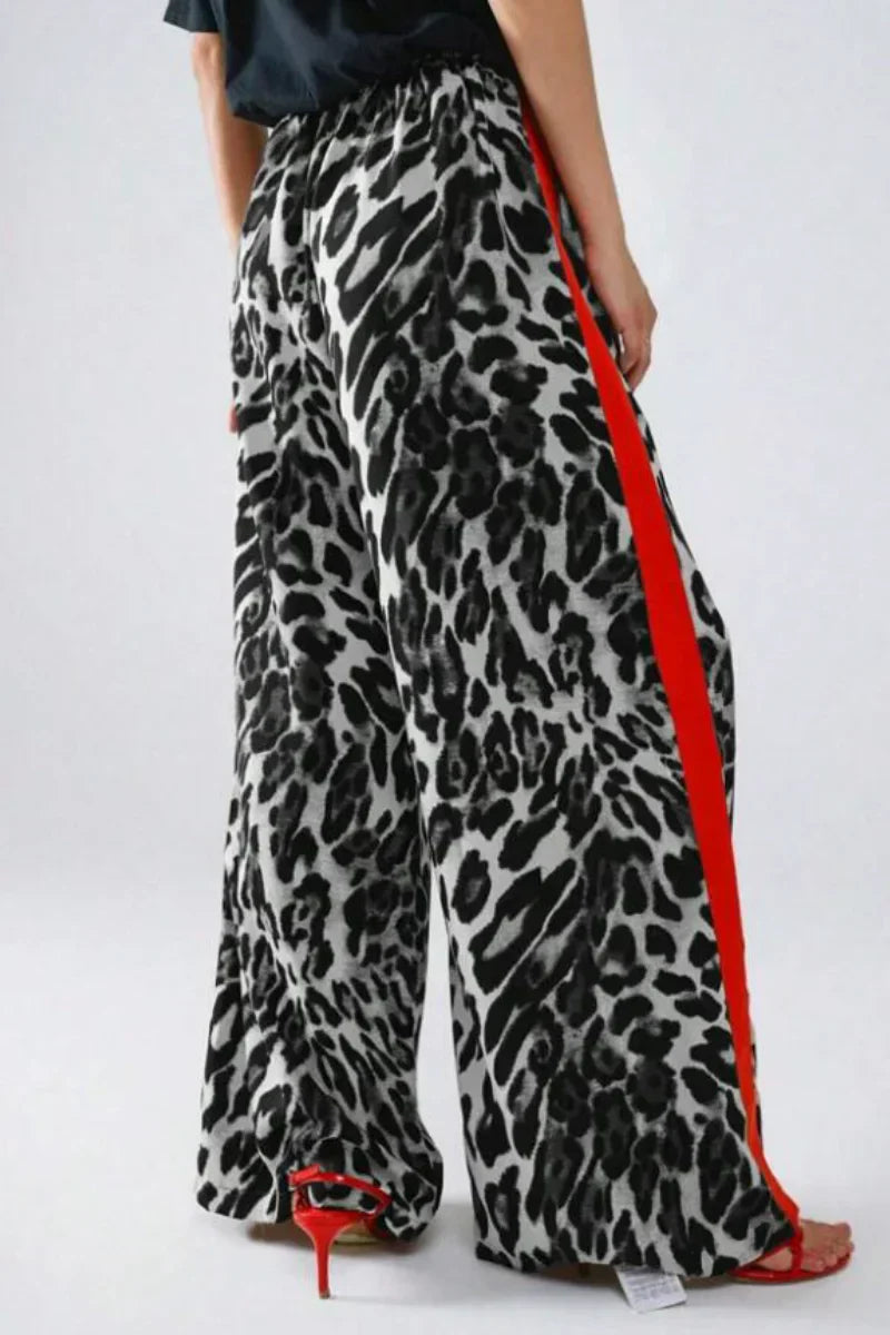 Miriam | Stylische Hose mit Leopardenmuster & Streifen