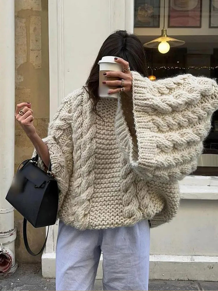 Nina | Komfortabler Oversize Strickpullover für Damen Alltagsmode
