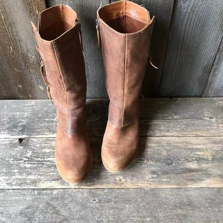 Leonie | Robuste Lederstiefel mit femininer Form