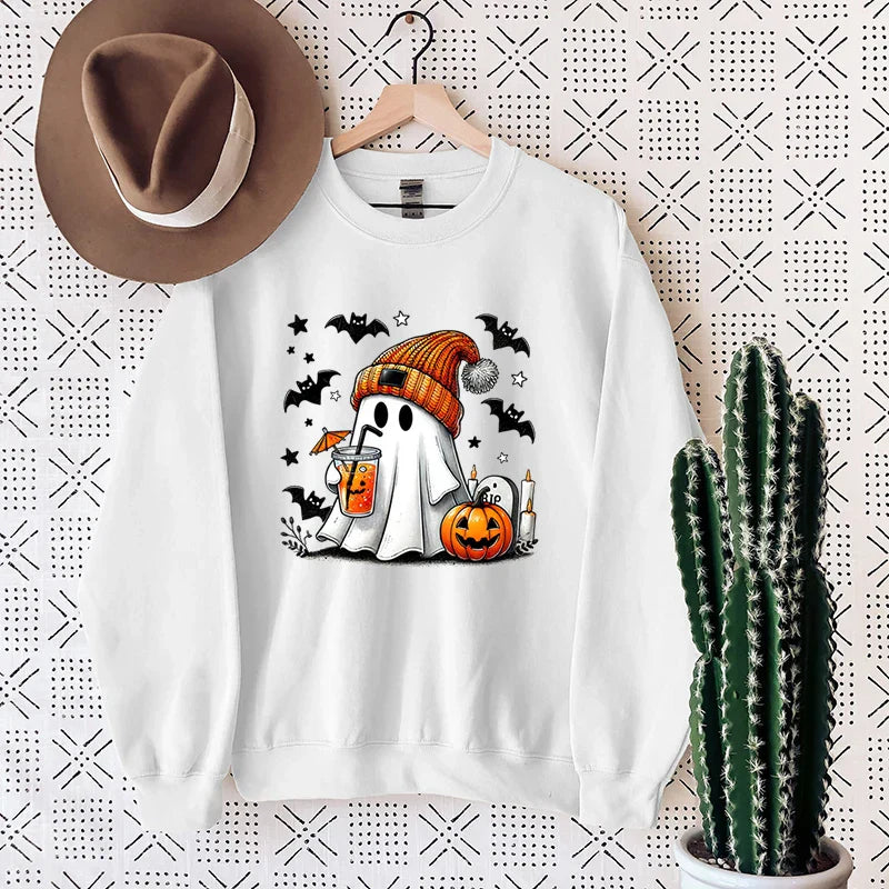 Lea | Bequemes Sweatshirt mit Halloween-Geist-Design
