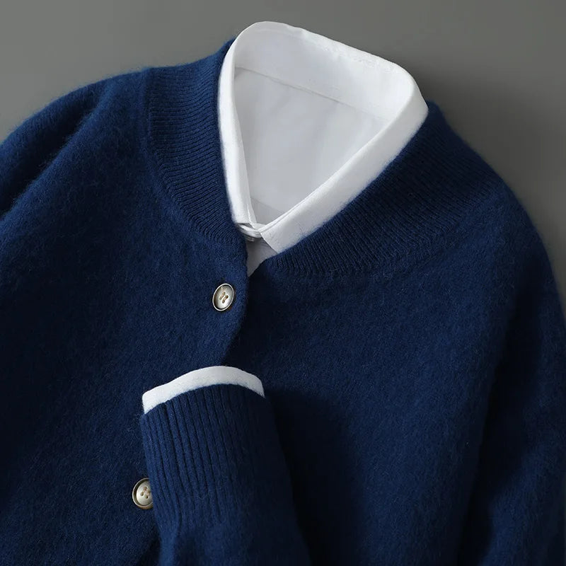 Dominik | Weicher Cashmere-Cardigan im edlen Design