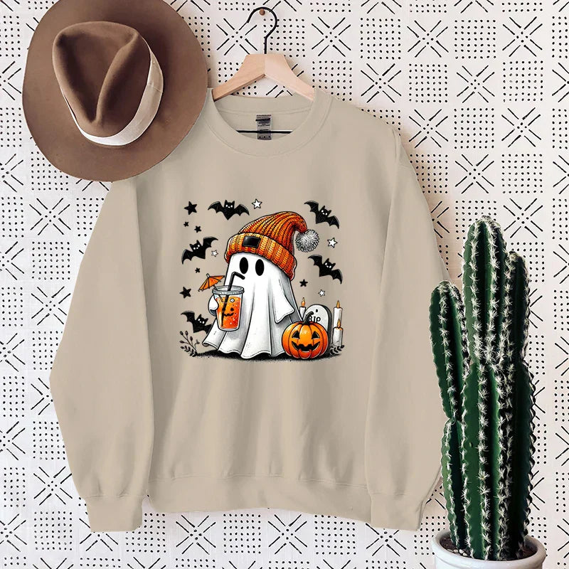 Lea | Bequemes Sweatshirt mit Halloween-Geist-Design