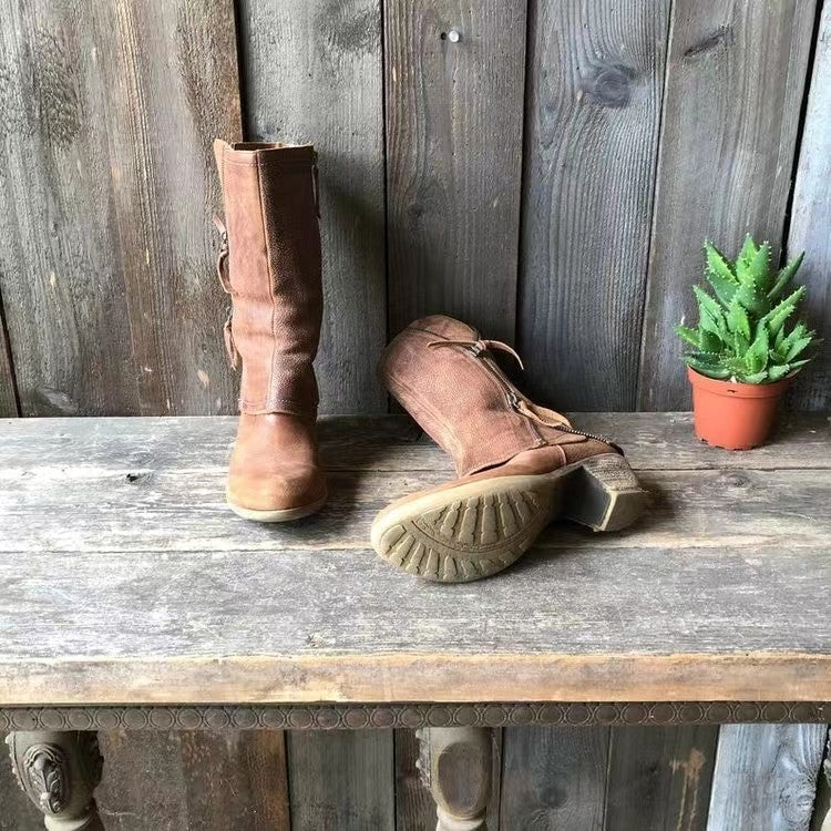 Leonie | Robuste Lederstiefel mit femininer Form