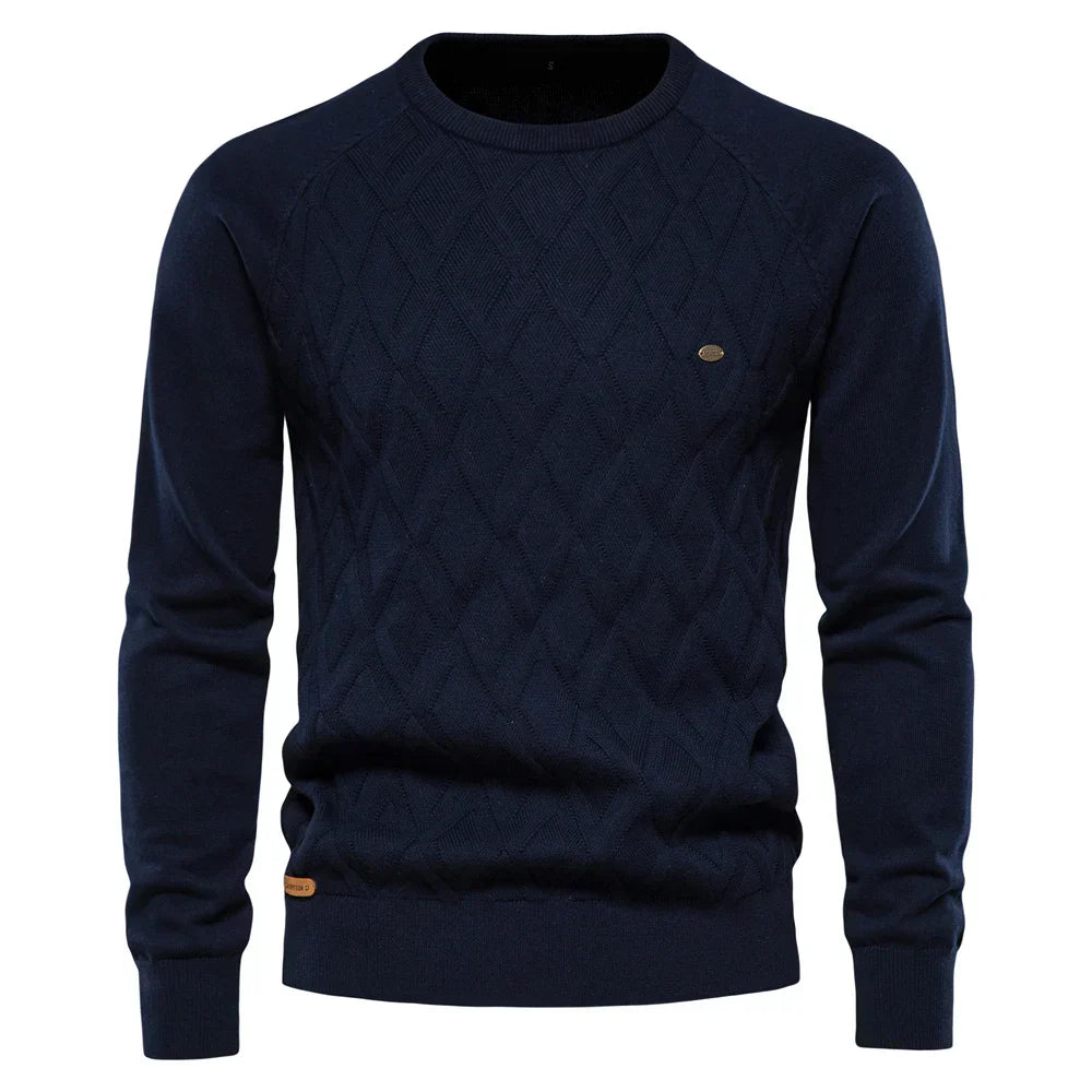 David | Modischer Pullover Herren mit Rautenmuster