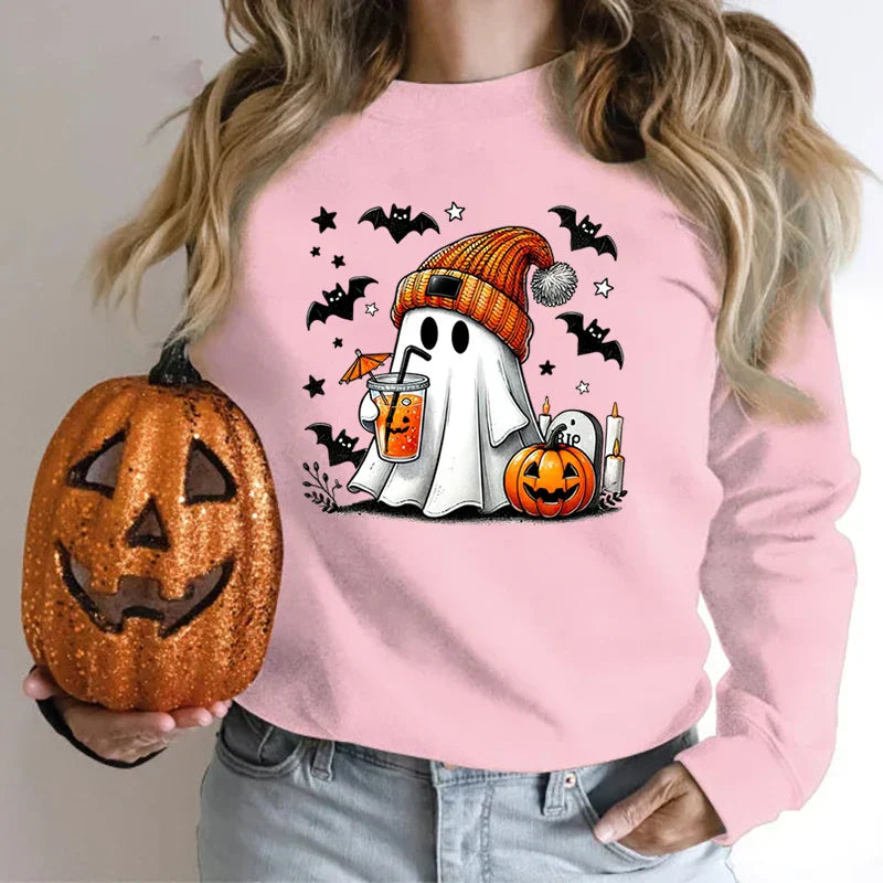 Lea | Bequemes Sweatshirt mit Halloween-Geist-Design