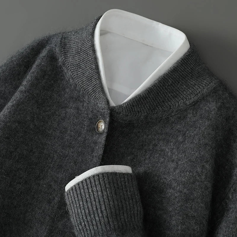 Dominik | Weicher Cashmere-Cardigan im edlen Design