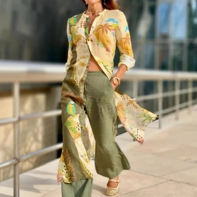 Elena | Leinen Co-Ord Set für moderne Sommerlooks