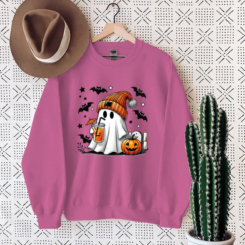 Lea | Bequemes Sweatshirt mit Halloween-Geist-Design