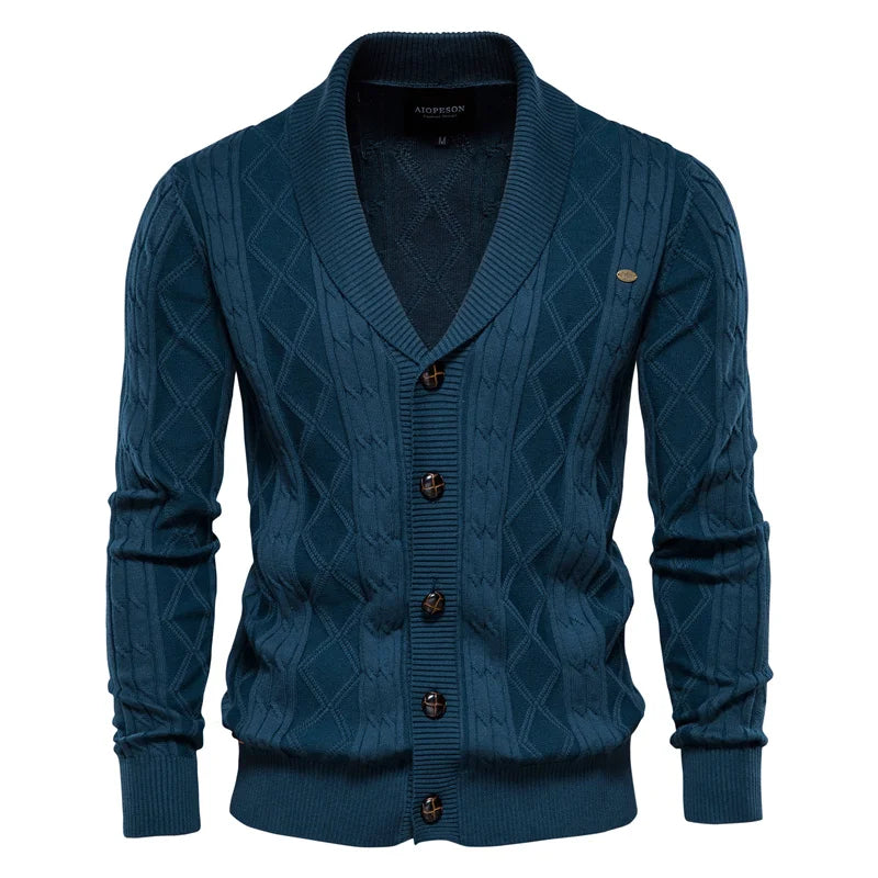 Simon | Klassischer Herren-Cardigan mit edler Knopfleiste