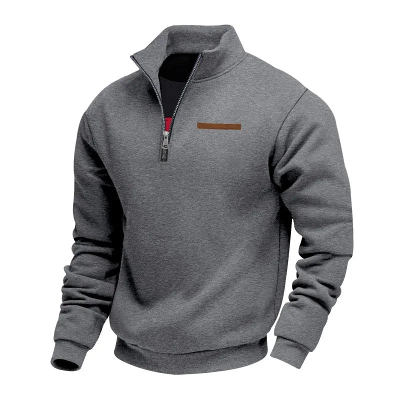 Leon | Moderner Half-Zip Pullover aus weichem Fleece