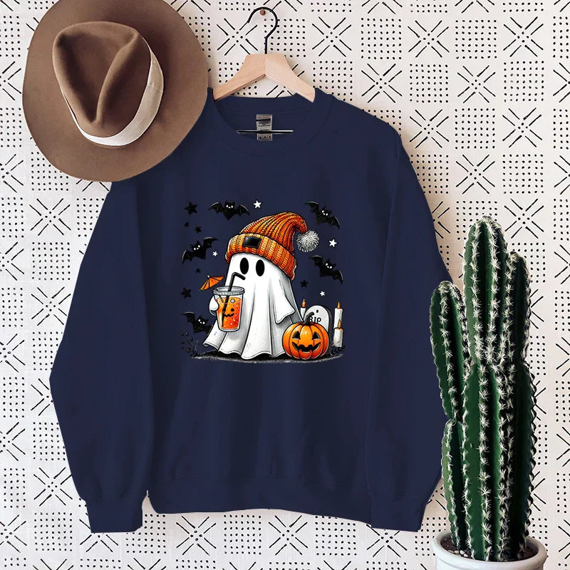 Lea | Bequemes Sweatshirt mit Halloween-Geist-Design