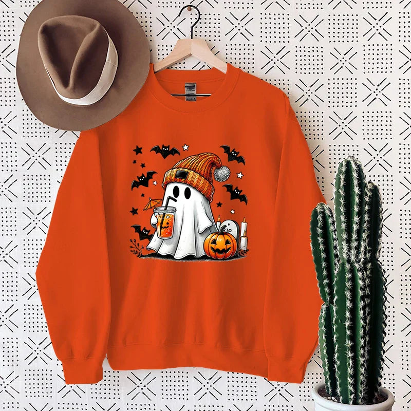 Lea | Bequemes Sweatshirt mit Halloween-Geist-Design
