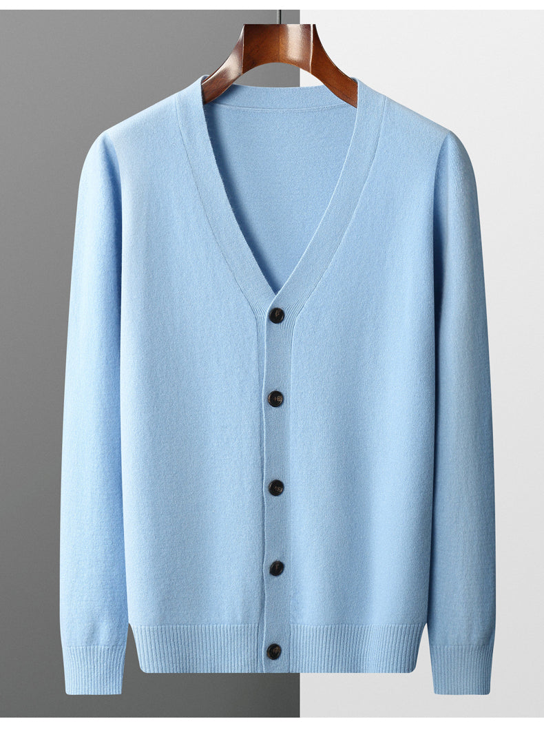Lukas | Klassische Herren-Strickjacke mit Reißverschluss