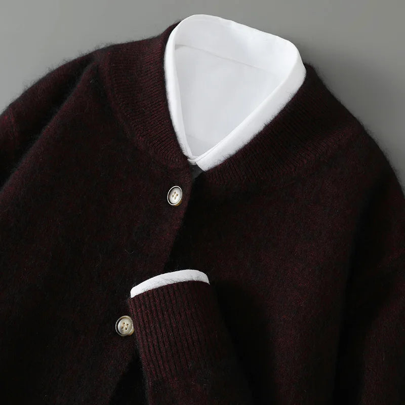 Dominik | Weicher Cashmere-Cardigan im edlen Design
