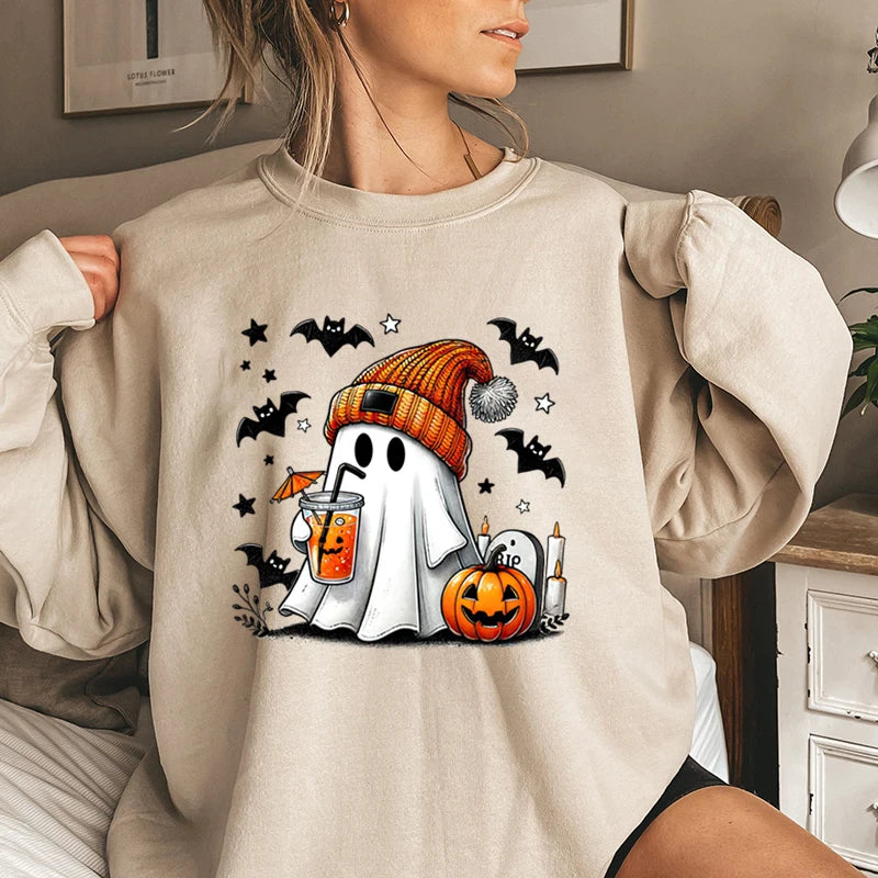 Lea | Bequemes Sweatshirt mit Halloween-Geist-Design