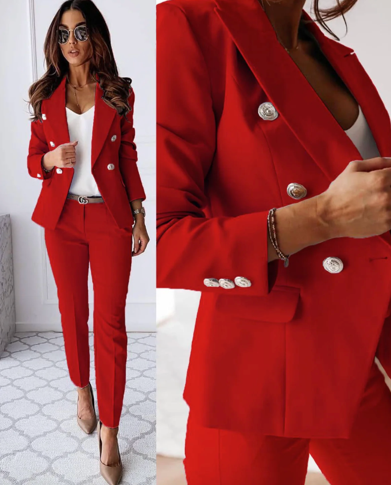 Alina | Klassisches zweiteiliges Damen Outfit Set