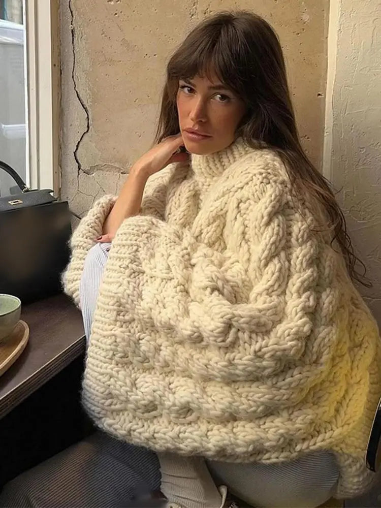 Nina | Komfortabler Oversize Strickpullover für Damen Alltagsmode