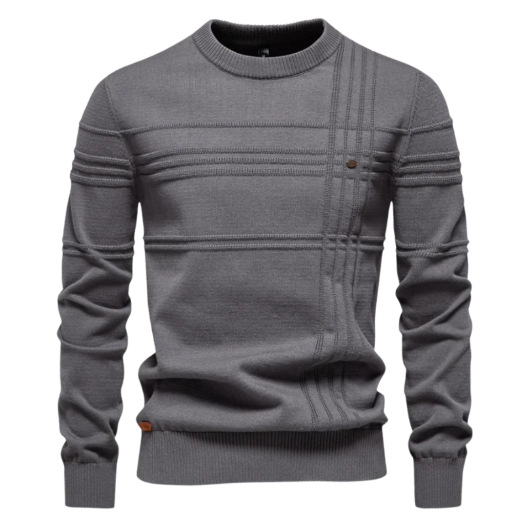 Lukas | Herrenpullover mit zeitlosem Karomuster