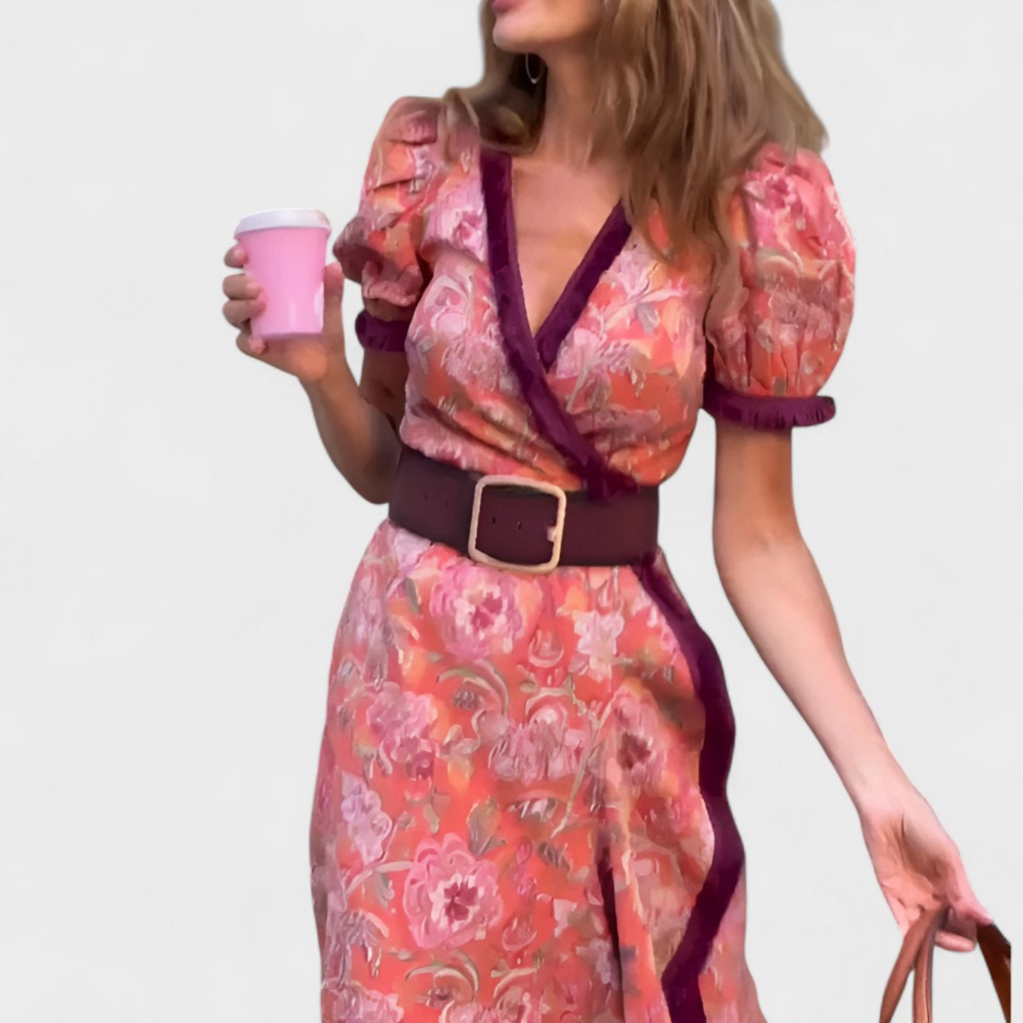 Lena | Elegantes Blumenkleid mit zeitlosem Design