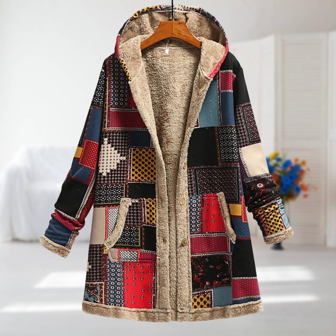 Isabelle | Warme Parka-Strickjacke mit weichem Innenfutter
