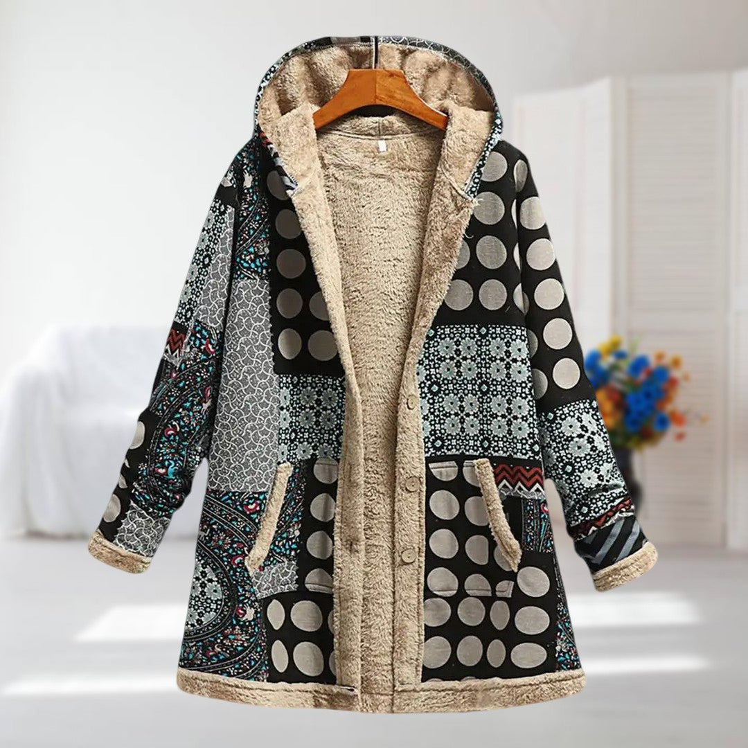 Isabelle | Warme Parka-Strickjacke mit weichem Innenfutter