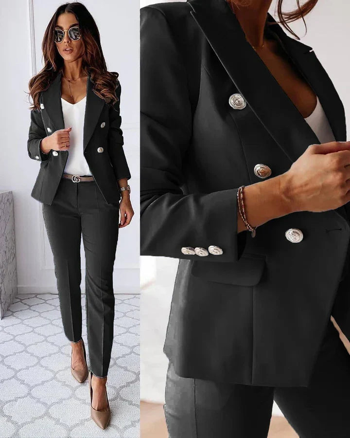 Alina | Klassisches zweiteiliges Damen Outfit Set