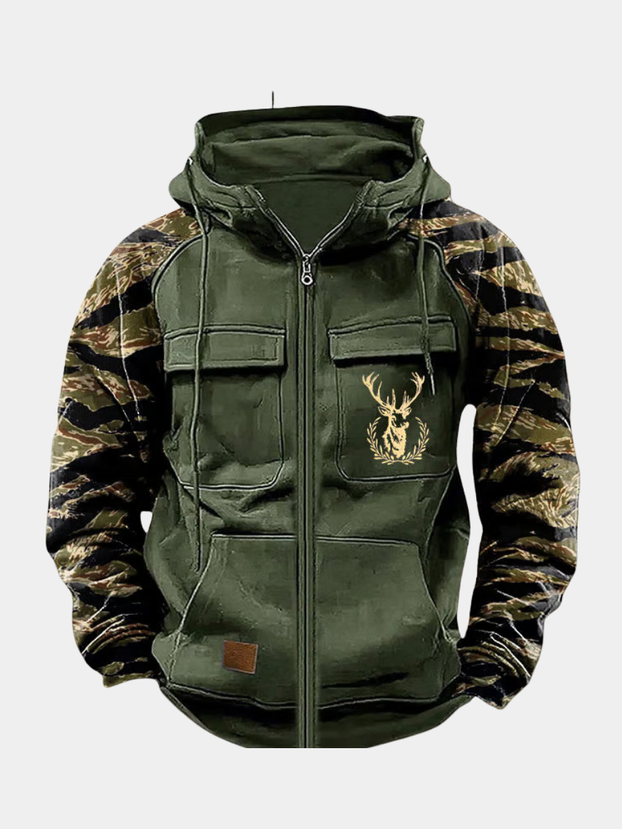 Alina | Herren-Hoodie modern mit Reißverschluss & Taschen