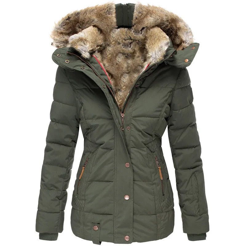 Clara | Warmer Wintermantel mit kuscheligem Fellfutter