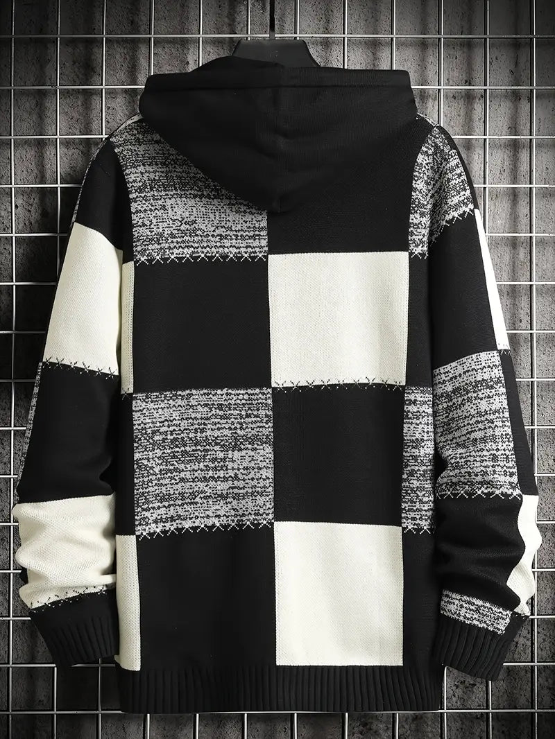 Fabian | Bequemer Strickpullover mit modischer Kapuze