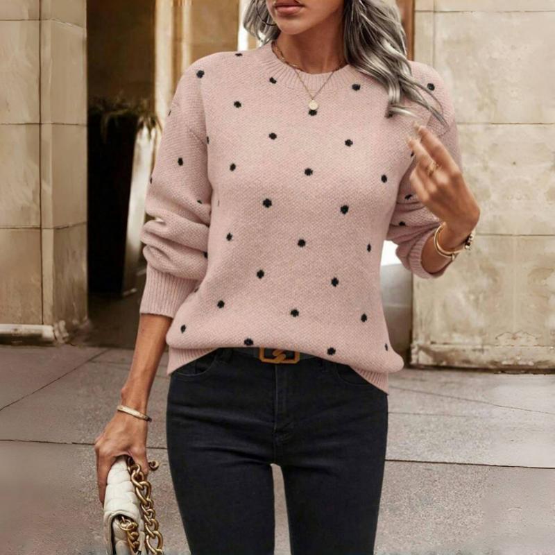 Sophie | Eleganter Strickpullover mit modernem Punktmuster