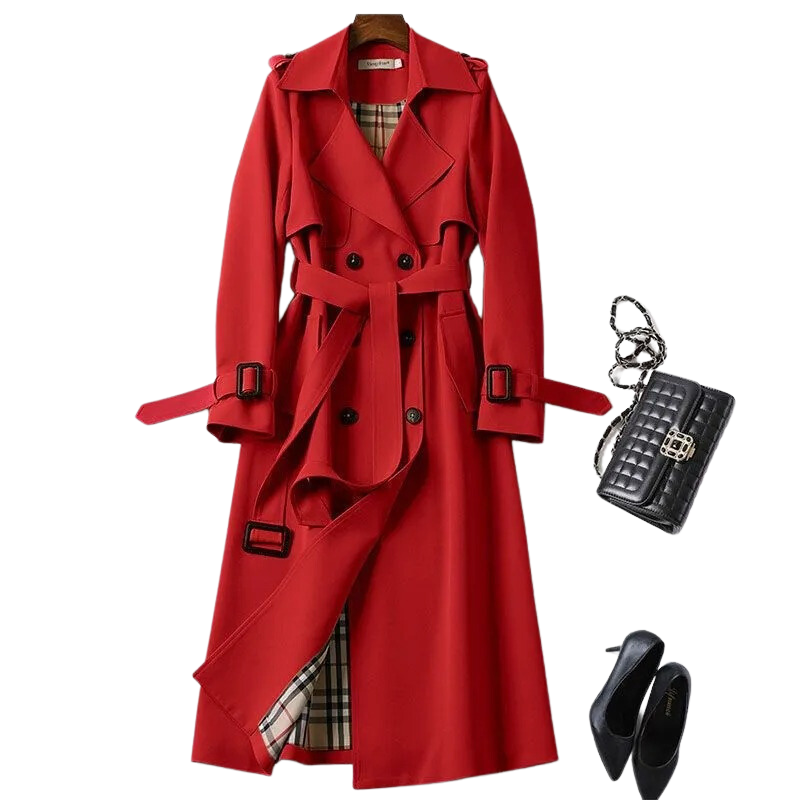 Clara | Klassischer Trenchcoat mit Bindegürtel